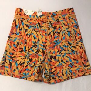 Aerie Offline High-Rise bike shorts. Vibrant Multicolor Women's Size L. NWT